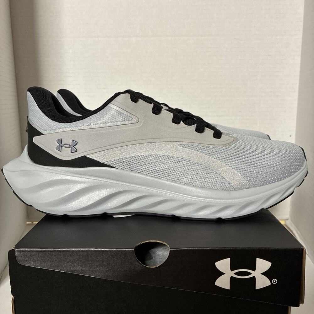 Under Armour UA Ascend Shoes Men’s Size 9 Gray Black Running 6009827-012